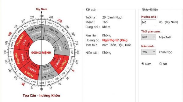 Phan mem phong thuy