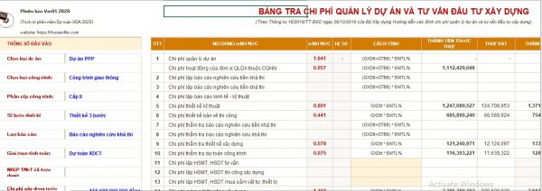 Tai lieu thuvienfile com bang tra chi phi quan ly du an dau tu ay dung