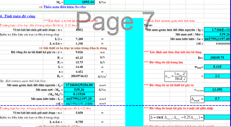 Excel Bảng tính Dầm T BTCT thường – Thư viện File – Giải pháp tốt cho bạn