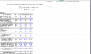 Bảng tính excel kiểm toán tường chắn btct trên móng cọc btct theo TCVN ...