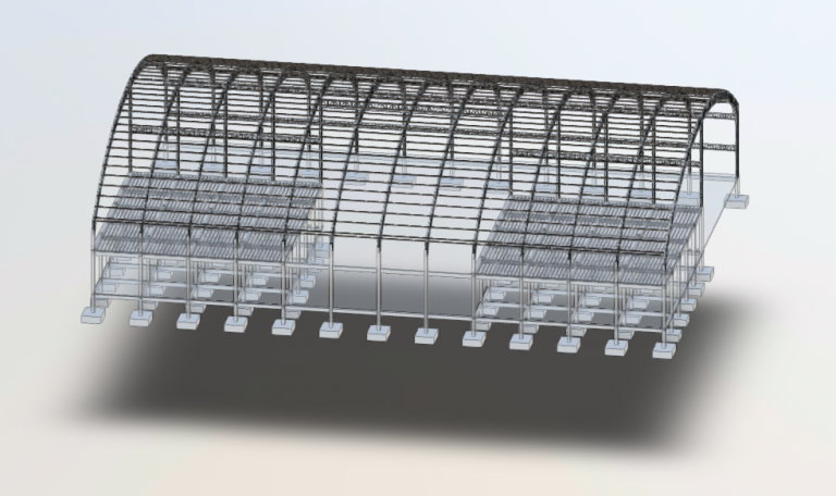 Quiosco Rvt File File revit .rvt khung nhà xưởng – Thư viện File – Giải pháp tốt cho bạn