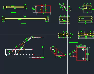 CAD bảng vẽ sàn thao tác I250 thép lưới hàn