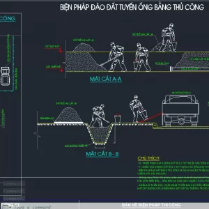 Full Cad + Thuyết Minh Biện Pháp Thi Công Nước Sạch