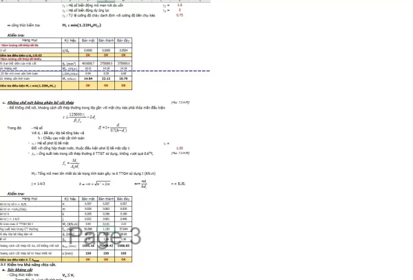 Bảng tính excel rãnh có nắp BTCT hoàn toàn = excel theo TCVN 11823-2017 (bản chuẩn mới nhất)