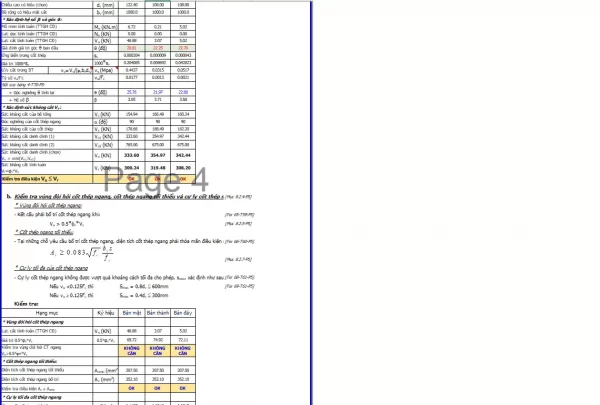 Bảng tính excel rãnh có nắp BTCT hoàn toàn = excel theo TCVN 11823-2017 (bản chuẩn mới nhất)