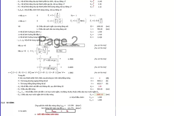 Bảng tính excel rãnh hở BTCT,hoàn toàn = excel theo TCVN 11823-2017 (mới nhất,chuẩn nhất)