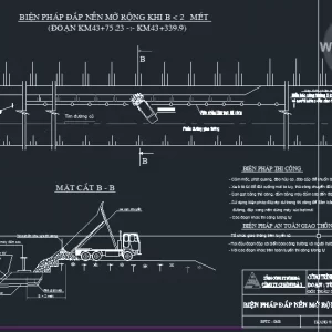 File Cad Biện Pháp Thi Công Đắp Nền