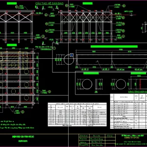 File word thuyết minh + Cad Biện Pháp Thi Công Thân + Xà Mũ Cầu