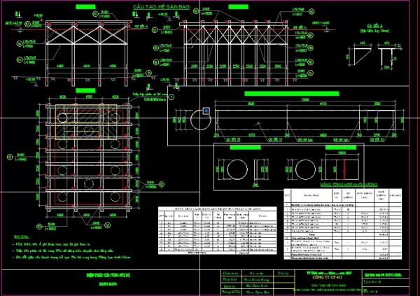 File word thuyết minh + Cad Biện Pháp Thi Công Thân + Xà Mũ Cầu