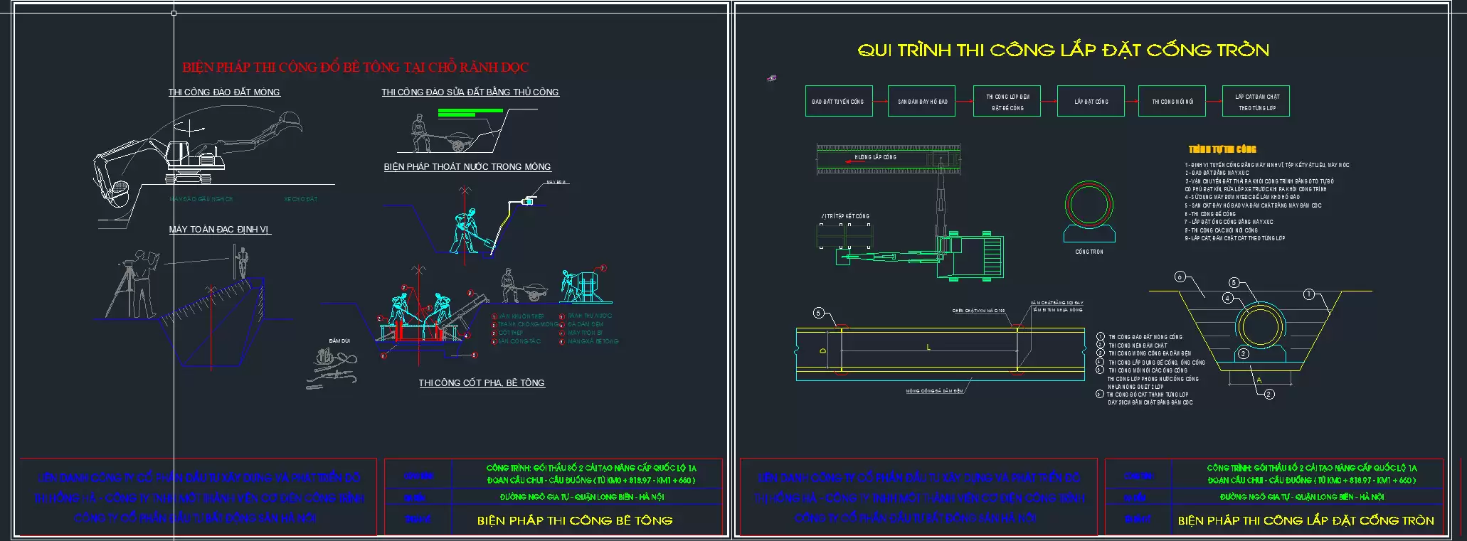 CAD File thiết kế + Biện Pháp Thi Công hệ thống thoát nước mưa nhà xưởng