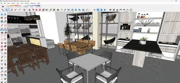 Tổng hợp thư viện sketchup bàn ghế đẹp, chất lượng