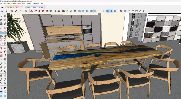 Tổng hợp thư viện sketchup bàn ghế đẹp, chất lượng