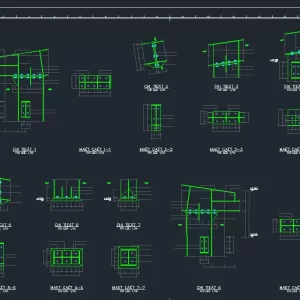 Cad bản vẽ xưởng, chi tiết nhà xưởng khung thép