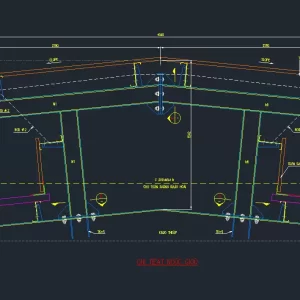 Chi tiết cad nóc gió nhà xưởng