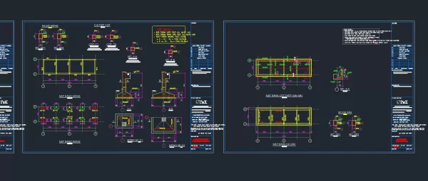 File cad nhà vệ sinh công cộng (Kiến trúc- kết cấu- điện nước)