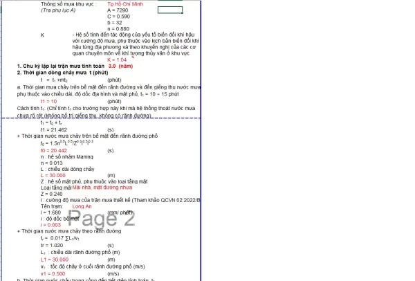 excel bảng tính thủy lực cống tròn,cống hộp,cống hộp đôi…theo TCVN 7957-2023