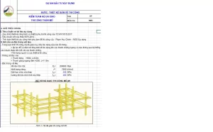 Bảng tính đà giáo thi công mố cầu theo TCVN11815:2017