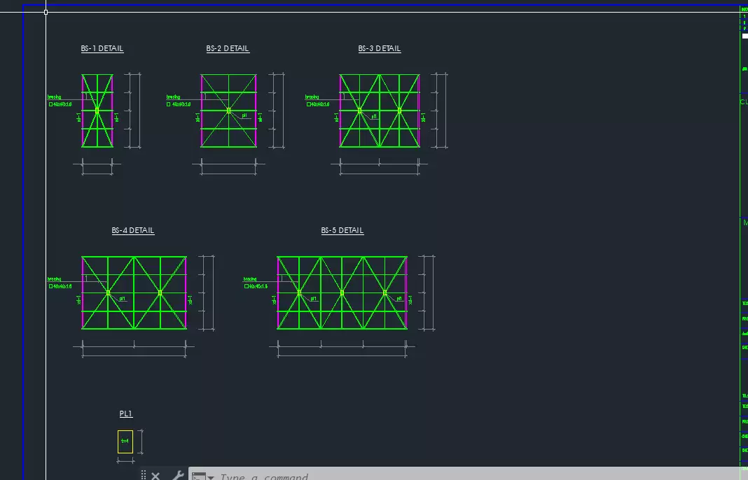 CAD Bảng vẽ quảng cáo 3 mặt (5mx10m)