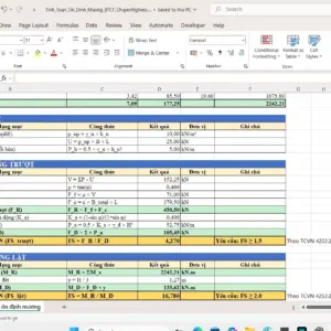 Tai lieu thuvienfile com file excel tinh toan on dinh muong nuoc hinh thang