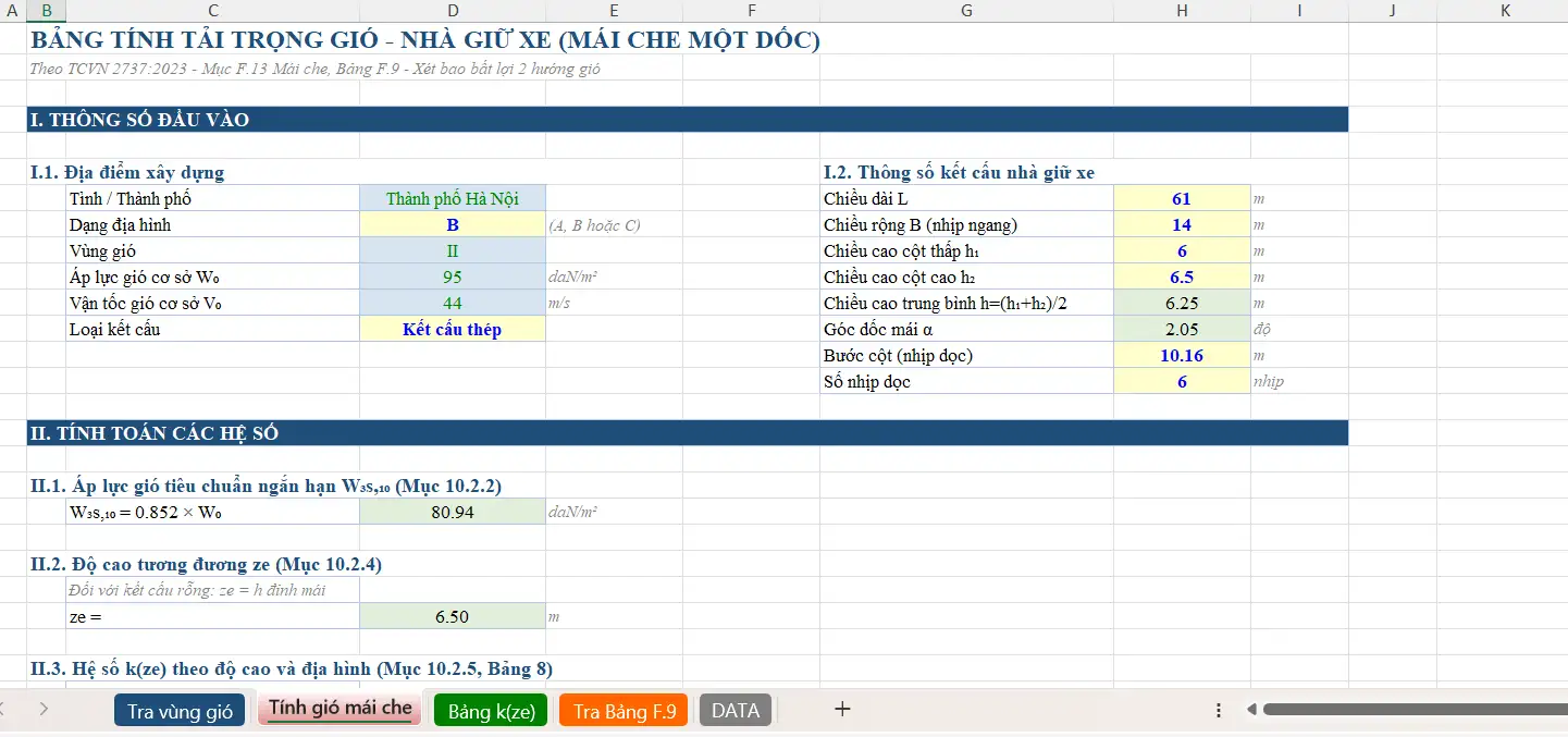 Tai lieu thuvienfile com file excel tinh tai trong gio khung ho theo tcvn