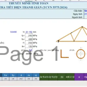 Tai lieu thuvienfile com mau file excel tinh toan ket cau thanh gian theo tcvn 5575
