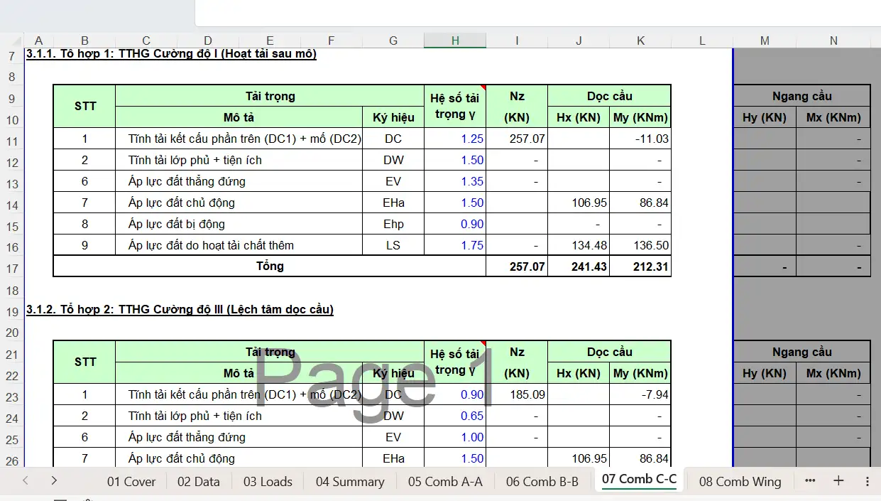 Tai lieu thuvienfile com file excel bang tinh mo chu u tcvn 118232017 mong dat tren coc khoan nhoi